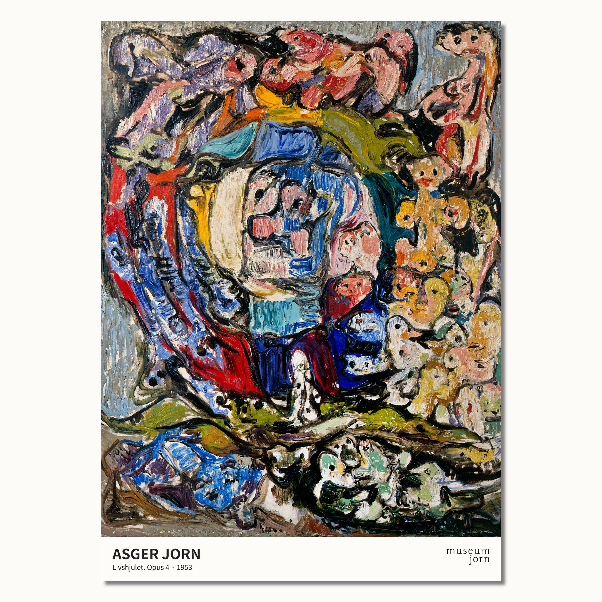 Plakat: Asger Jorn - Livshjulet