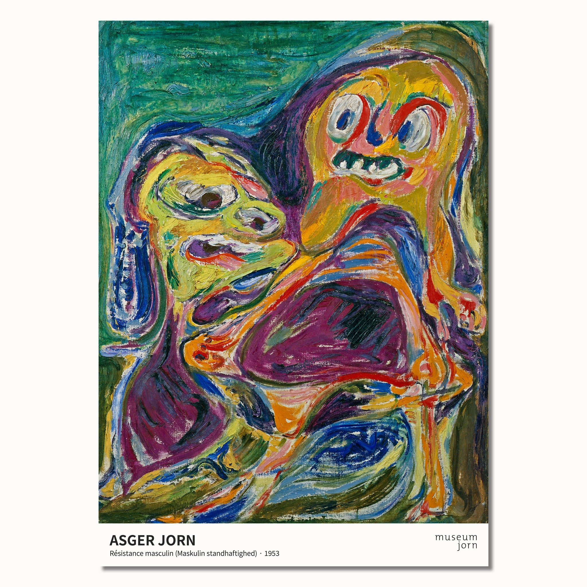 Plakat: Asger Jorn - Maskulin standhaftighed