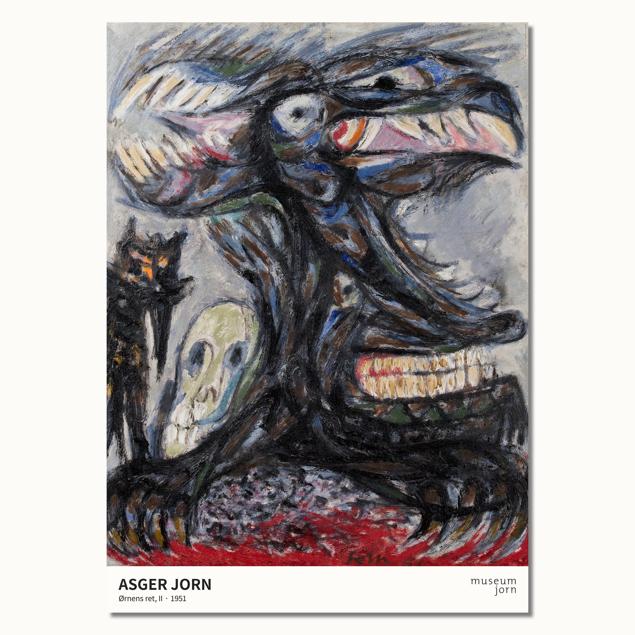 Plakat: Asger Jorn - Ørnens ret, II