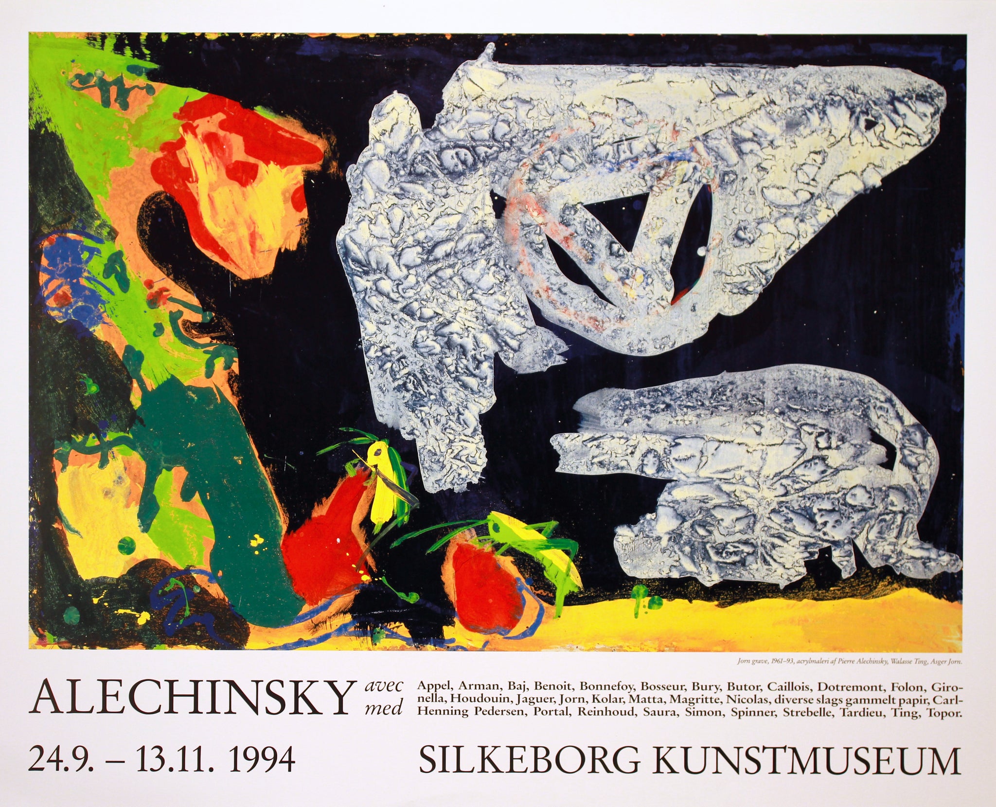 Pierre Alechinsky m.fl., Silkeborg kunstmuseum 1994