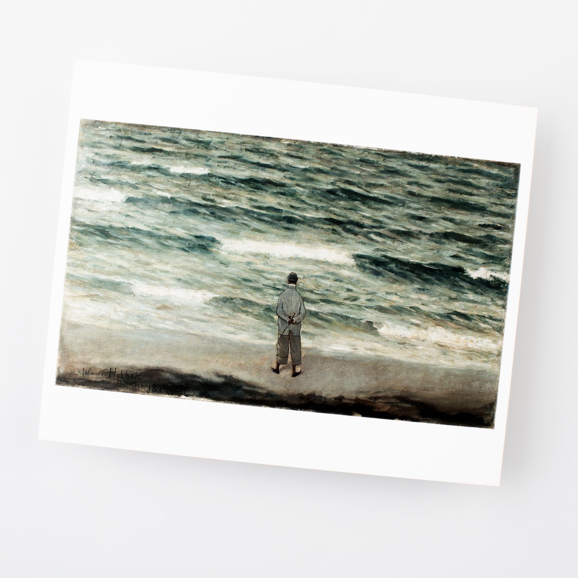 Johannes Holbek, En herre og havet (postkort)