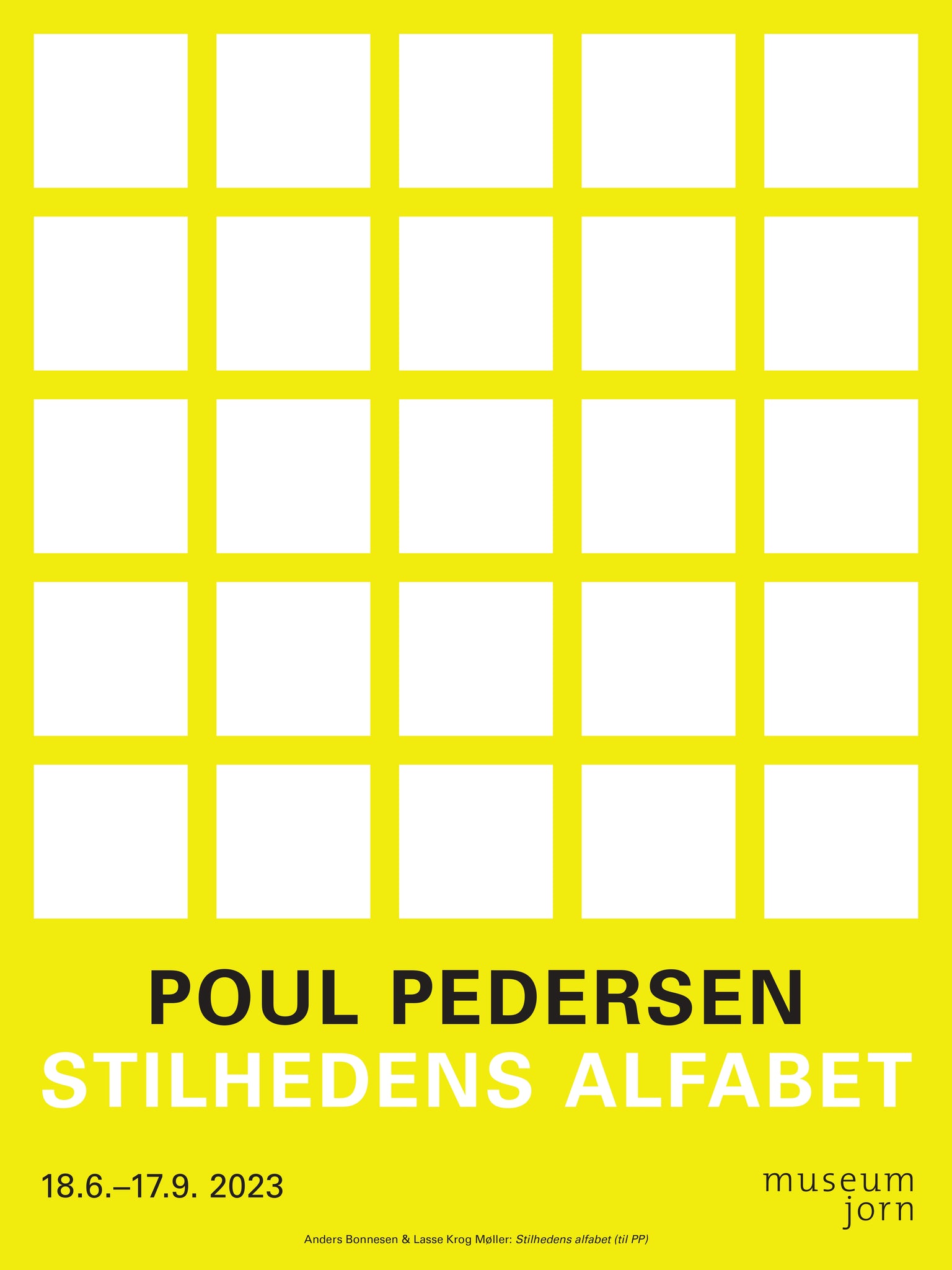 Stilhedens alfabet plakat Poul P