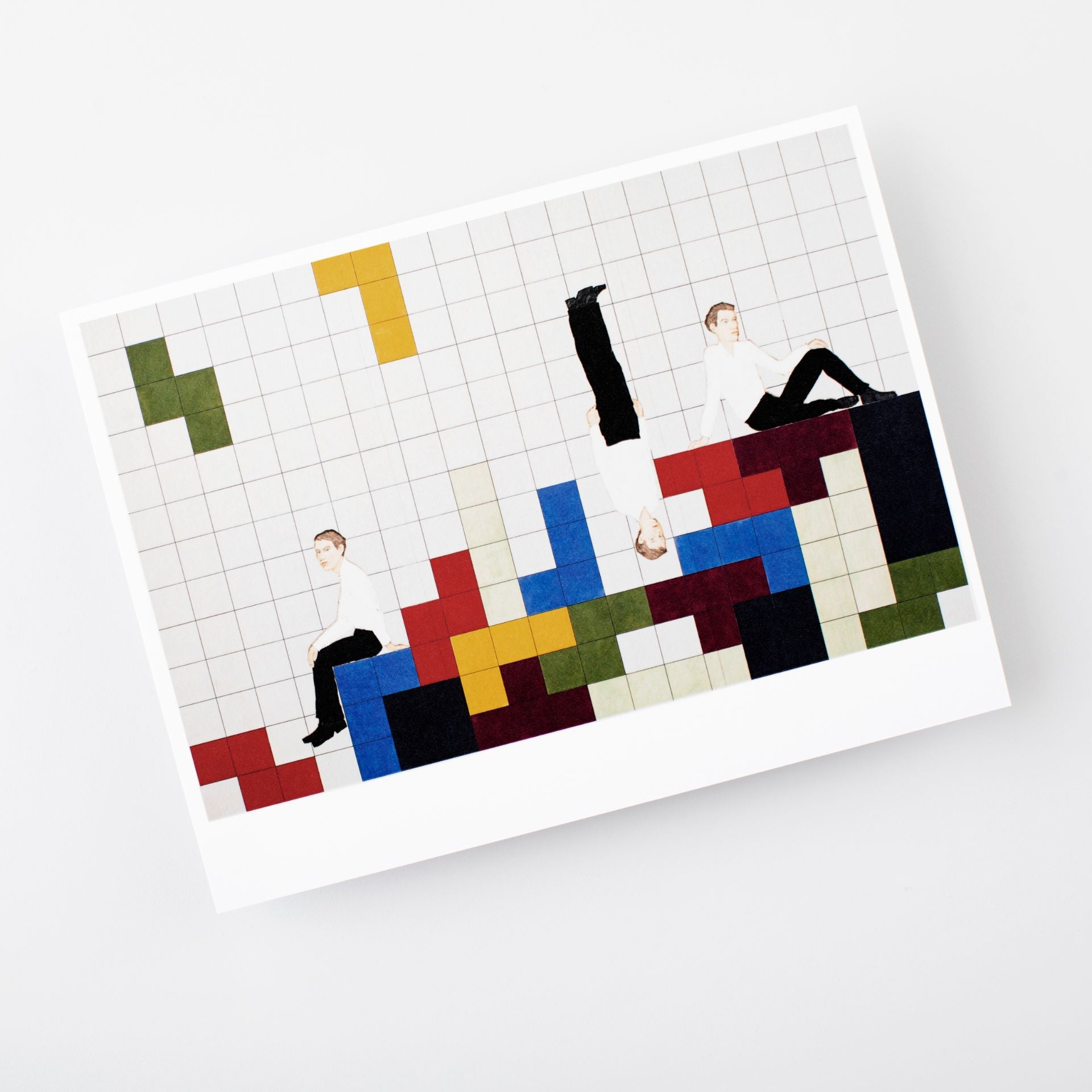 Stephan Balkenhol, Tetris Triptych (postkort)