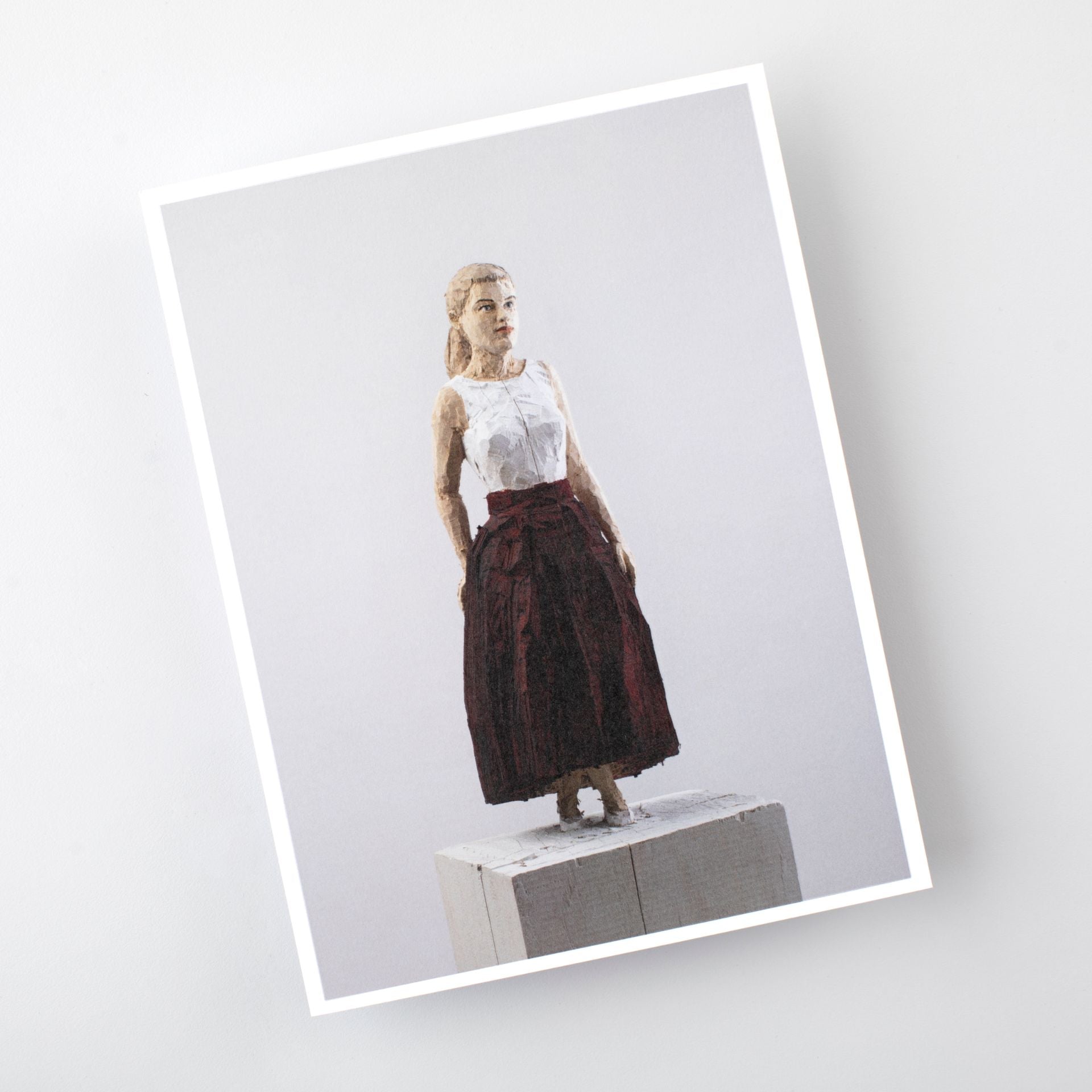 Stephan Balkenhol, Woman With Red Skirt (postkort)